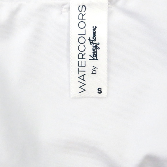 NEW! Kenny Flowers The Santorini Bikini Top and Bottom Gold Rings Set White SZ S - Picture 13 of 16